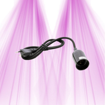 300cm E27 cable with socket for LED horticultural bulb