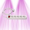 Power strip with 5 sockets - 1m cable - Switch - MAX 3500W
