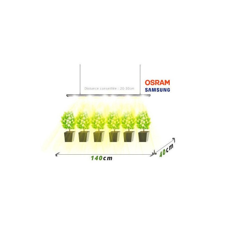 LED Bar SpectraB.2.G X90 120cm - Ideal for Growth & Flowering - 3