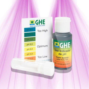Manual pH tester for indoor growing - GHE - For 200 soil / hydroponics tests