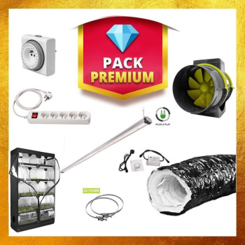 Premium pack for growing plants on floors - 450 Watts - 5 growth / flowering stages - 1