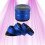 Borealis Grinder - Aluminum Blue - 4 parts with catcher - Kush Bong