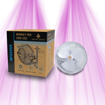 Oscillating Monkey fan with ball bearings - 20W - 2 speeds - Secret Jardin