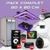 Complete pack 80x80cm – ATS 200 PRO and console - Box Q80+ 80x80x180 cm - Ventilation kit - Pots and soil