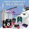 Complete pack 150x150cm – Zeus 1000W PRO 2.9 and console - Box AQ 150+ - Ventilation kit without carbon filter - Pots and soil