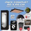 Complete pack 60x60cm – Rhino 130 - Box Hydroshoot 60 - Ventilation kit without carbon filter - Pots and soil