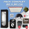 Complete pack 80x80cm – Rhino 130 PRO - Box Hydroshoot 80 - Ventilation kit without carbon filter - Pots and potting soil