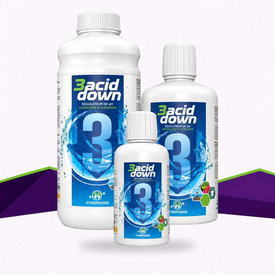 pH Down 3ACID Down for hydroponics - Hydropassion HydroPassion - 1