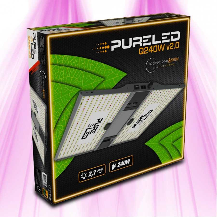 PURELED Q240 V2 - Horticultural LED panel growth and flowering