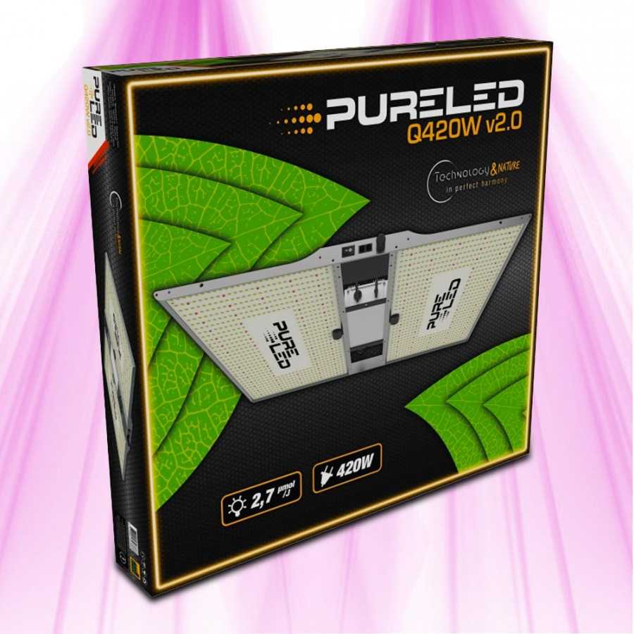 PURELED Q420 V2 - Horticultural LED panel growth and flowering