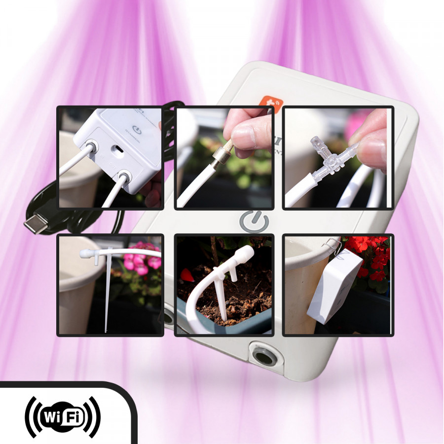 Système d'arrosage automatique 16 plantes goutte à goutte - WIFI - Domotique DOMIZ