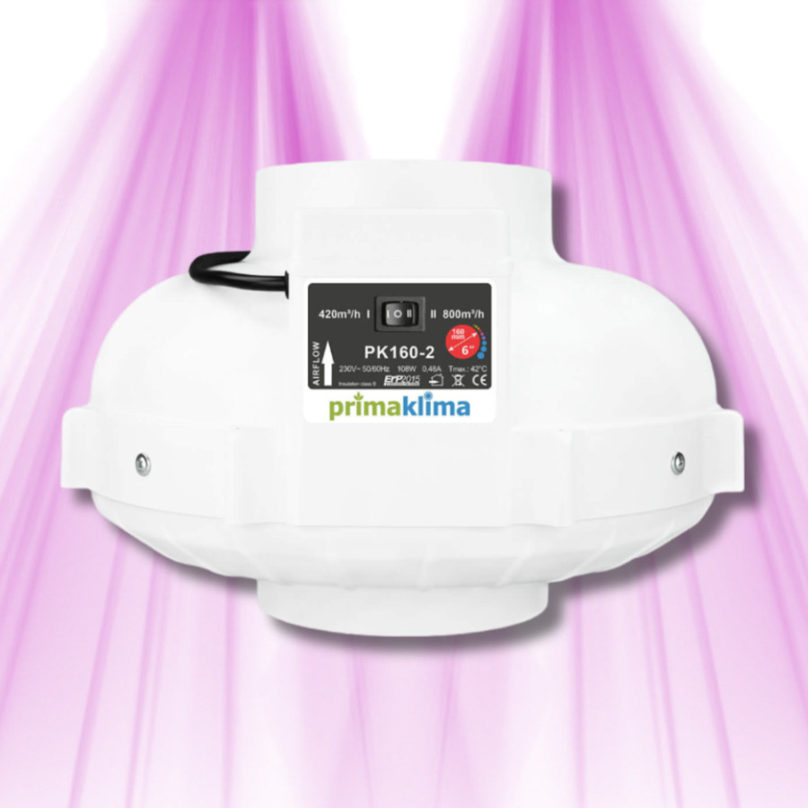 Prima Klima extractor - Diam 160 mm - 420 / 800m3h - 2 speeds Prima Klima - 1