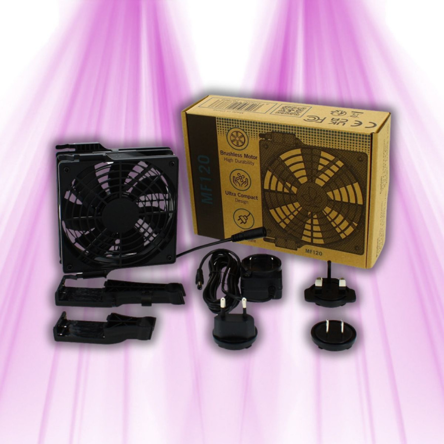 Ventilateur d'Appoint Monkey Fan 24V - Secret Jardin, Idéal pour Box de Culture