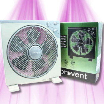 Ventilateur Box Fan 3 vitesses Pro-Vent - 30 cm - 40W