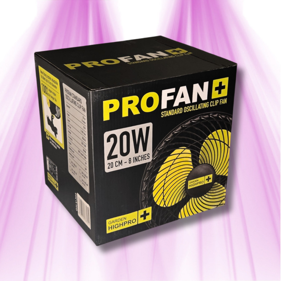 Oscillating clamp fan - 20W - 25cm - Garden HighPro