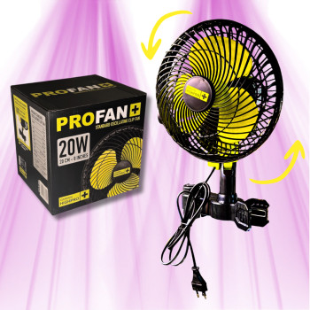 Oscillating Clip Fan - 20W - 20cm - Garden HighPro