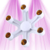 Support for three horticultural LED bulbs SpectraBULB - E27 - 1
