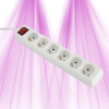 Power strip with 5 sockets - Cable 1m - Switch - MAX 3500W - 1