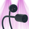 Flexible LED spotlight holder with E27 double clip socket - 1