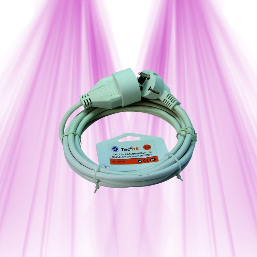 Extension 3m - 3 x 1.5mm² + Secu NF