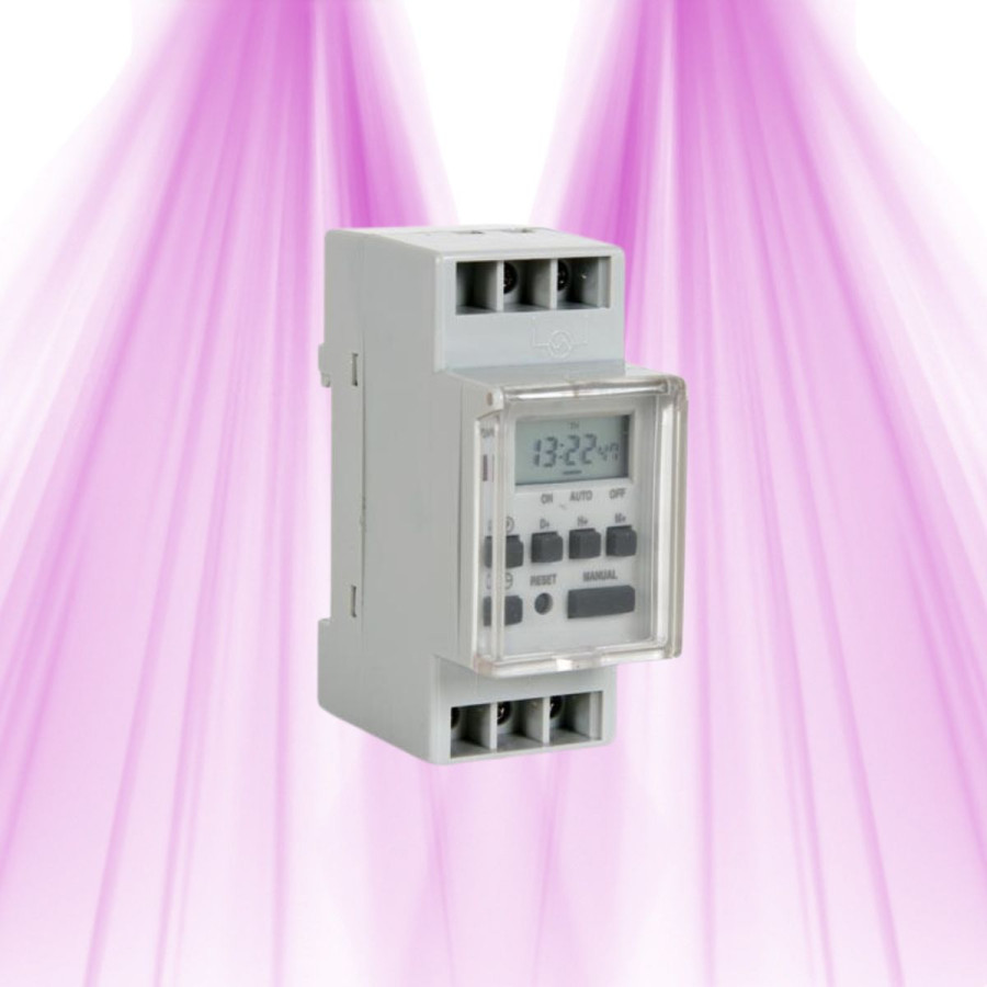 Digital Weekly Programmer - For Din RAIL Mounting - 8 Programs - 1