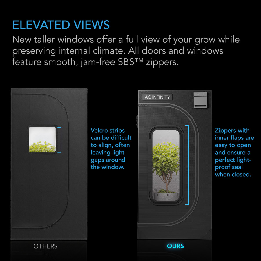 Grow Tent 120x120x180cm - CLOUDLAB 844 - AC INFINITY - AC-CBA844 - Mylar 2000D