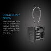 Flexible Steel Combination Padlock - Set of 2