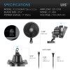 CLOUDRAY S6 FAN, GEN 2 - AC-CCS6 - AC INFINITY - Oscillating Clip-on Fan, 150 mm, 10 Speeds