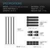 120cm x 120cm Support Bars for Infinity Grow Tent