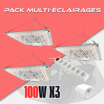 Pack - Cannaled - Rhino Series 130 x3 - Socket - Multi-socket CannaLED - 1