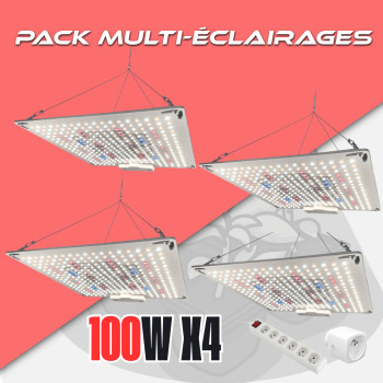 Pack - Cannaled - Rhino Series 130 x4 - Socket - Multi-socket CannaLED - 1