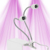 Flexible LED spotlight holder with E27 double clip socket - 1