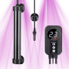 Titanium water heater with controller for reservoir and hydroponics 100/500W