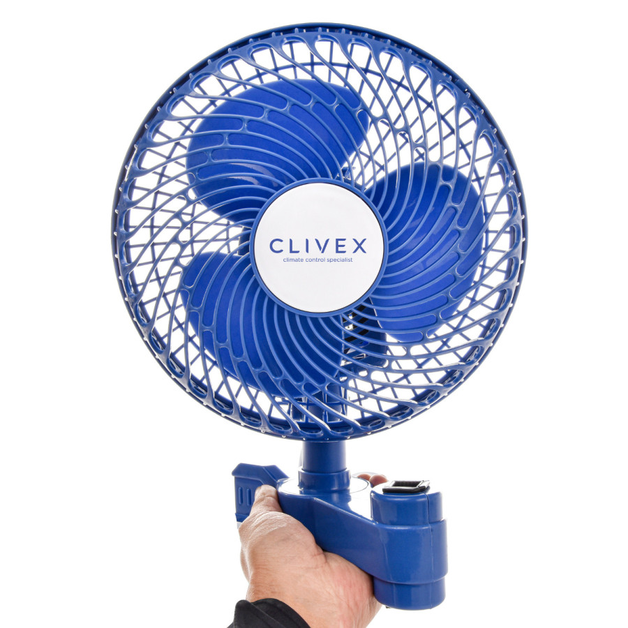Clivex 23cm 20W Oscillating Clip Fan