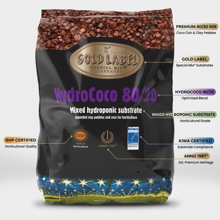 Hydro Coco RHP 80/20 Substrate 45 L - Gold Label