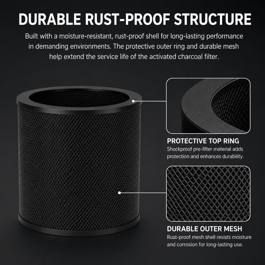CYCLONE Carbon Filter Refill – RC412 Activated Carbon Cartridge – 100/125/150 mm