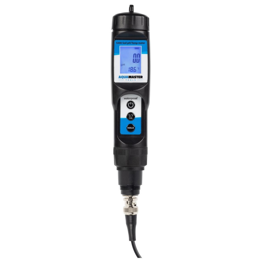 S300 Pro 2 Aqua Master Tools — pH and temperature meter for substrate — external BNC probe — detail
