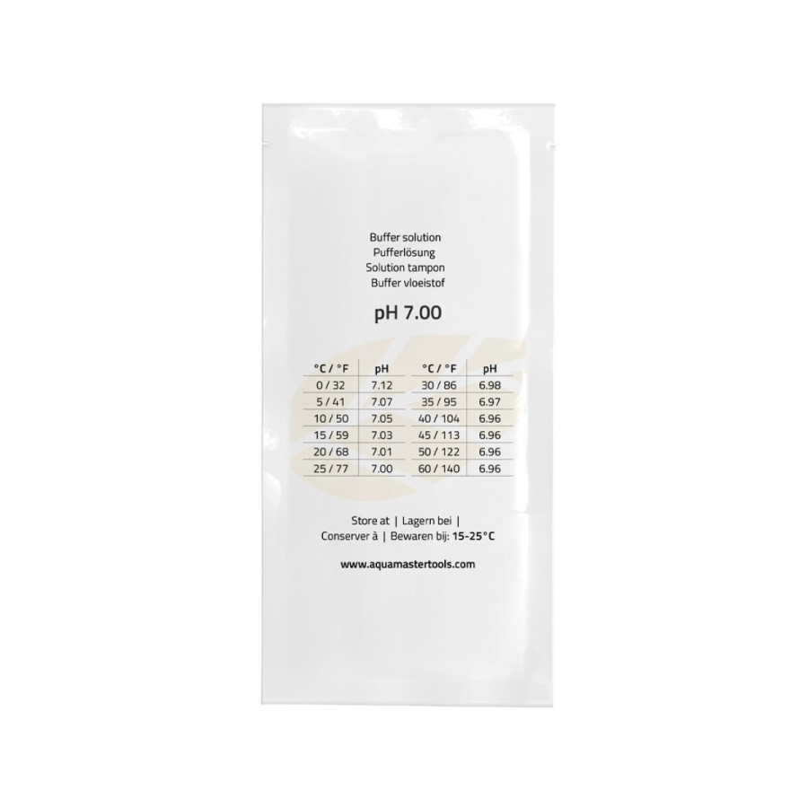 pH 7.00 Aqua Master Tools — calibration solution — 25 sachets of 20 ml — detail