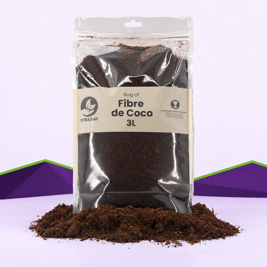 Coco coir SybaSoil — a base for growing-media mixes, 3 L