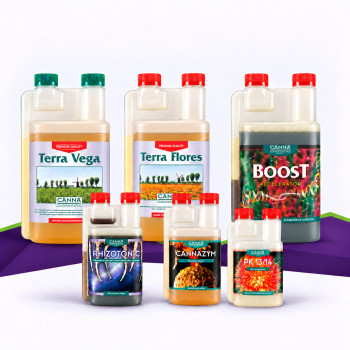Complete CANNA Terra Pack &mdash; mineral nutrition for potting soil — CANNA