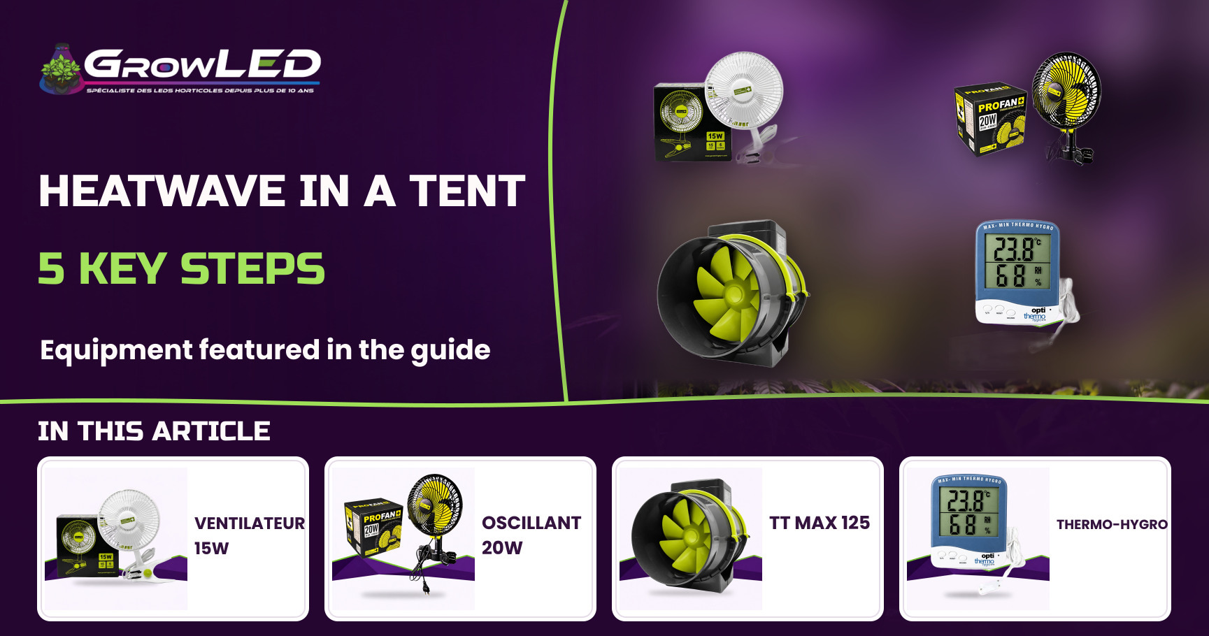 Heatwave in the Tent: 5 Reflexes to Protect Your Plants from the Heat Heatwave in the Tent: 5 Reflexes to Protect Your Plants from the Heat