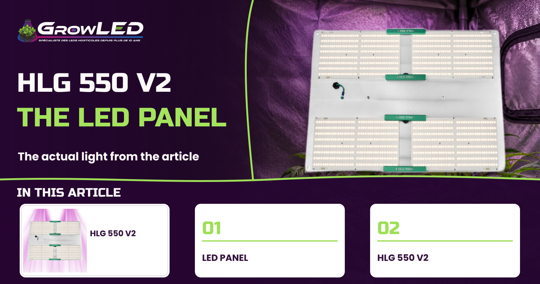 HLG 550 V2 - High Performance LED Indoor Plant Light - Horticulture Lighting Group