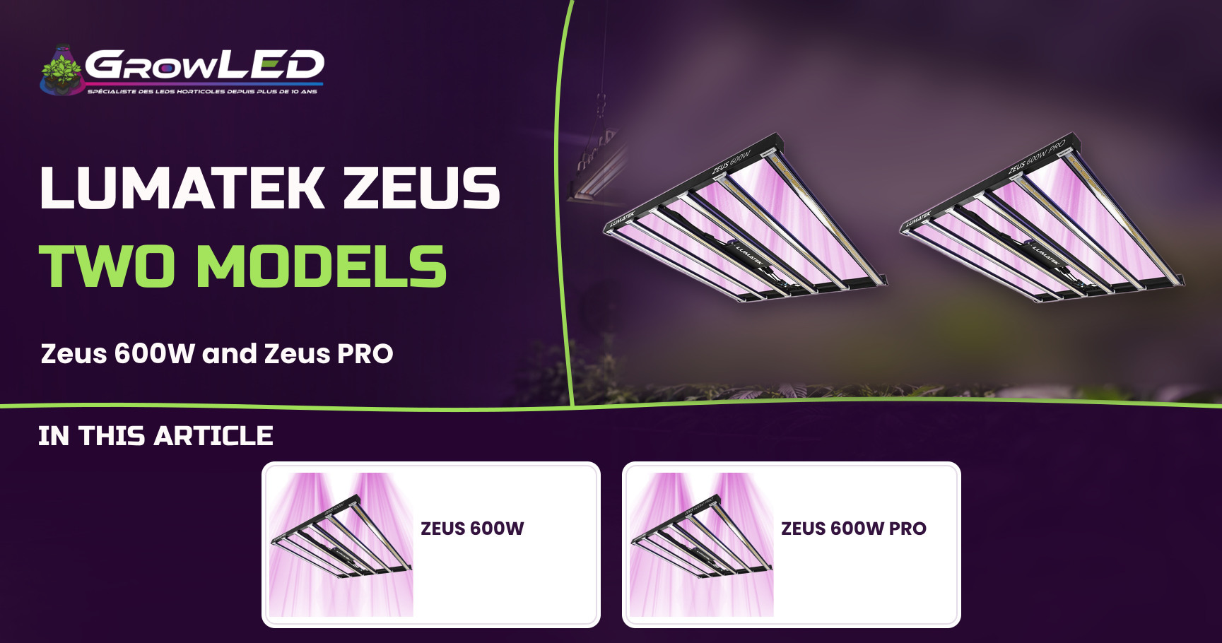 Zoom on Lumatek ZEUS horticultural LEDs Zoom on Lumatek ZEUS horticultural LEDs