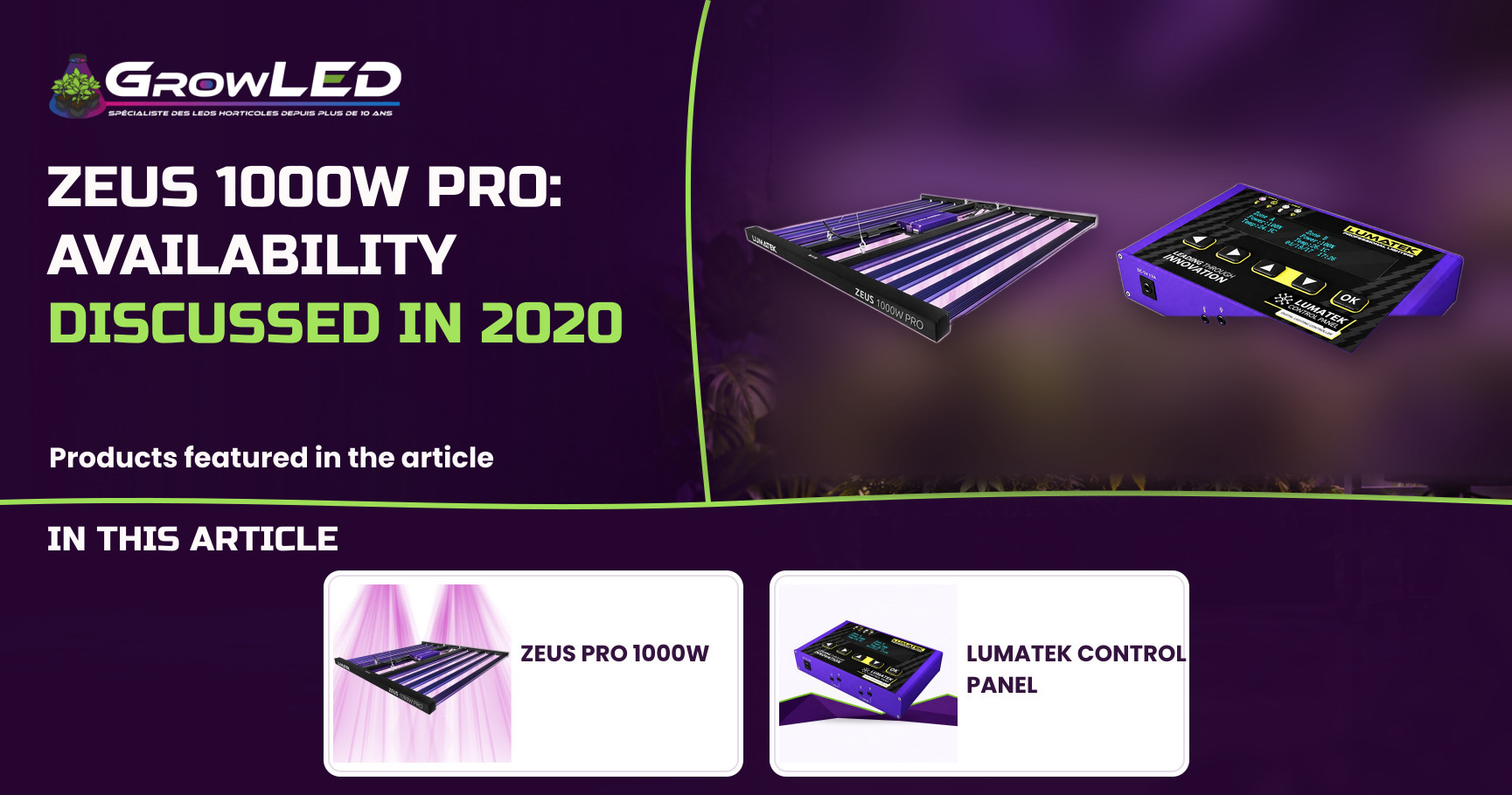 When will the ZEUS 1000W PRO Lumatek be available?