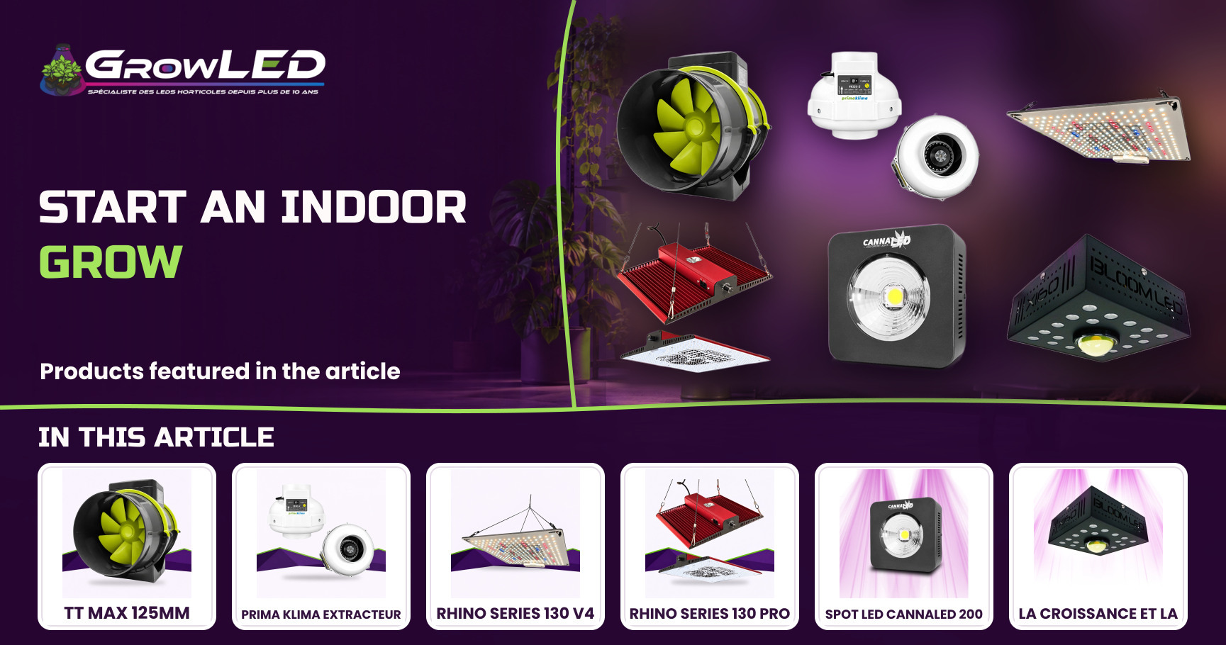 Start an indoor grow Start an indoor grow