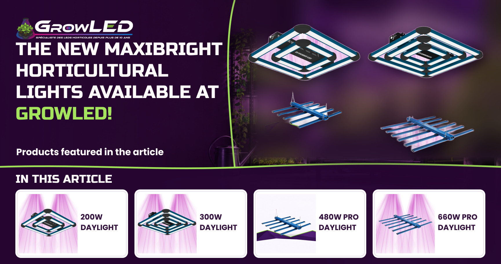 The new Maxibright horticultural lights available at Growled!