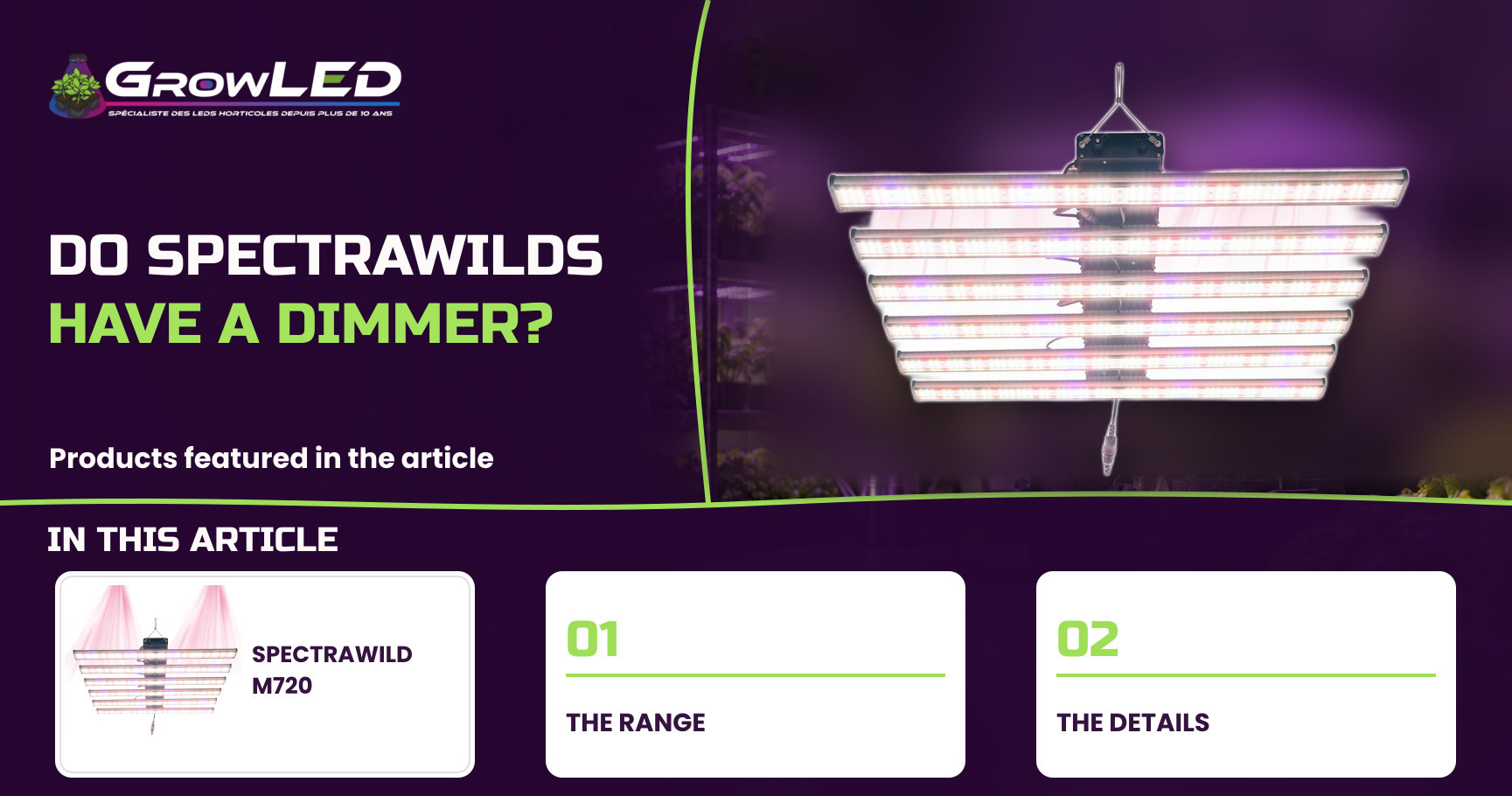 Do SpectraWILDs have a dimmer?