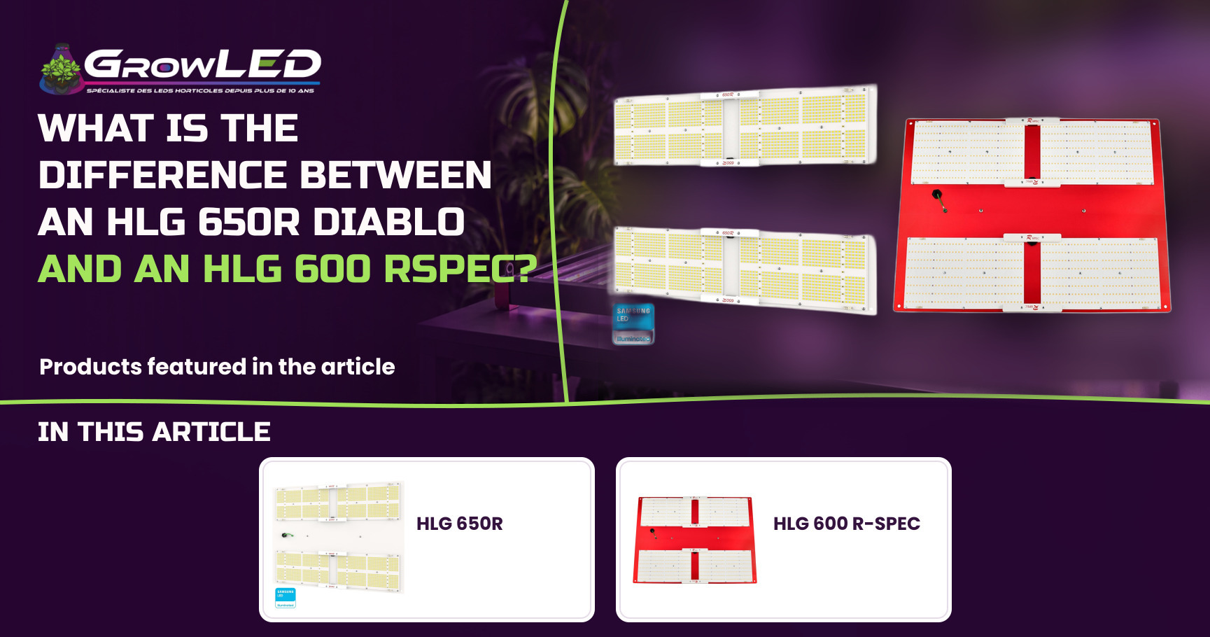 What is the difference between an HLG 650r Diablo and an HLG 600 Rspec?