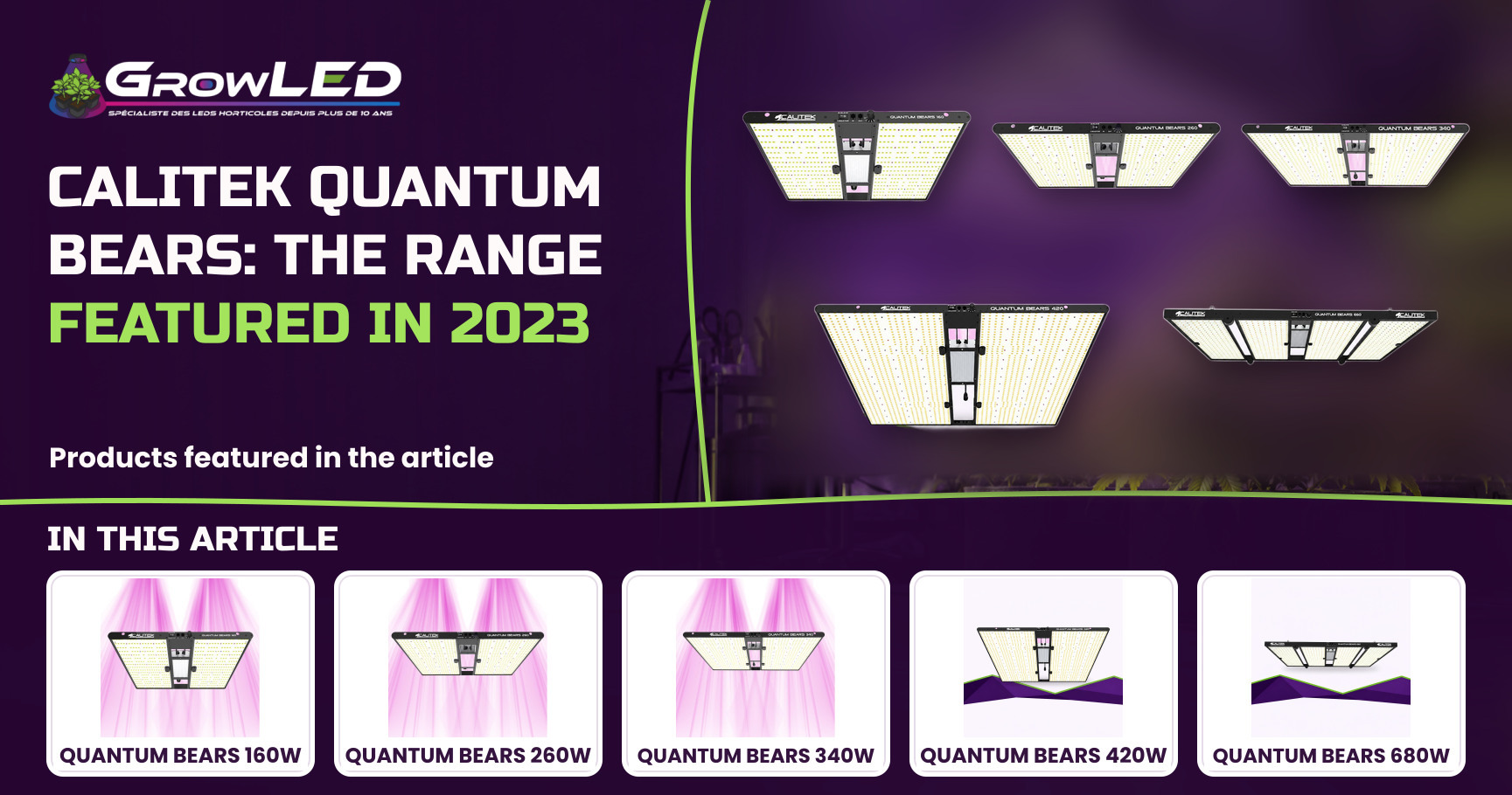 Discover the Calitek Quantum Bears at the best price on GrowLED