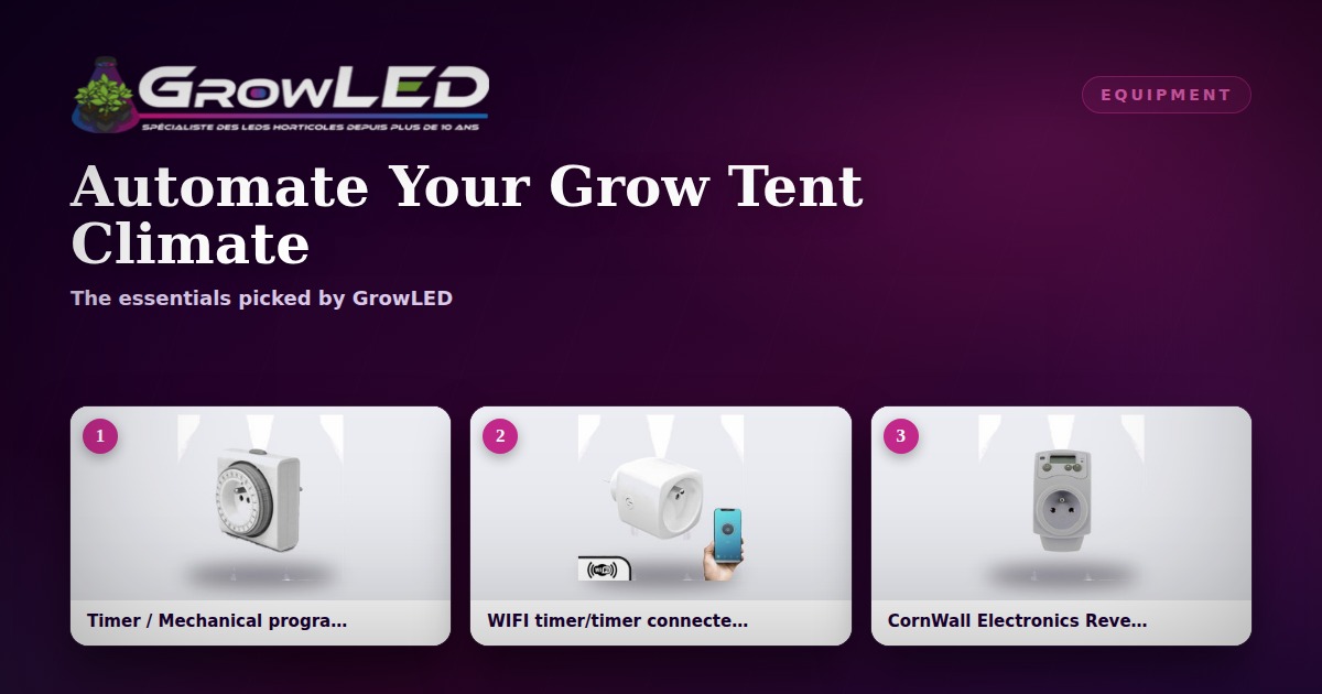 Automating your grow tent: timers, thermostats and hygrostats